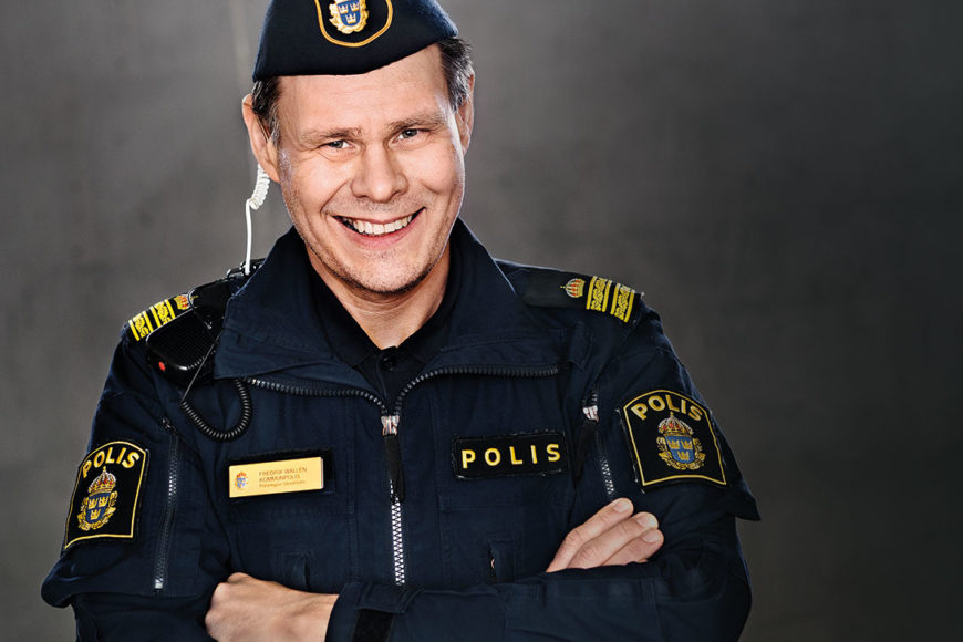 Porträtt av kommissarie Fredrik Wallén.