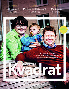 Omslaget till John Mattsons kundtidning Kvadrat, höstnumret 2018.